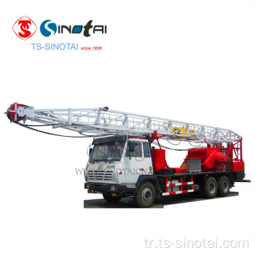 SINOTAI API 150HP kamyona monte workover teçhizat/çekme ünitesi